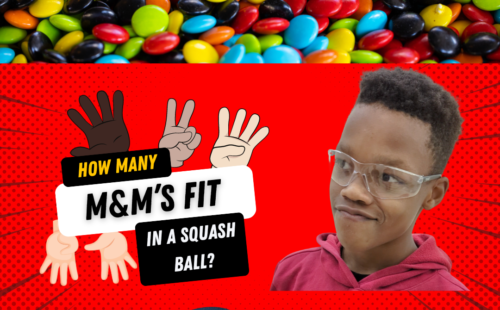 How Many M&Ms Can Fit Inside a Squash Ball?